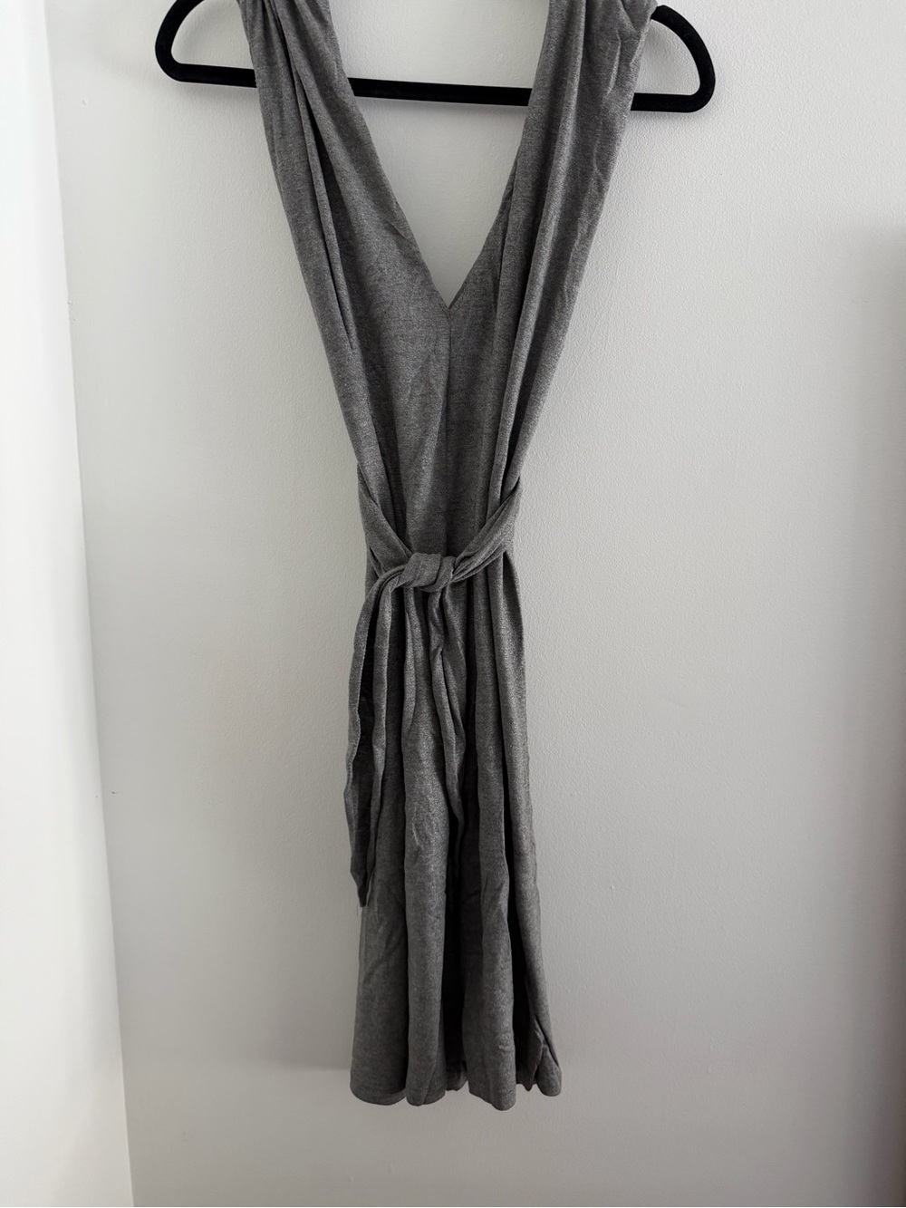 Trina Turk Grey Sleeveless Wrap Dress